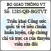 Quyết định 1285/2013/QĐ-BGTVT