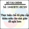 Công văn 1448/BTC-HCSN