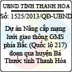 Quyết định 1525/2013/QĐ-UBND