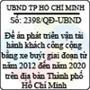 Quyết định 2398/2013/QĐ-UBND