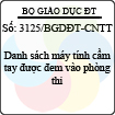 Công văn 3125/BGDĐT-CNTT