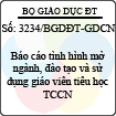 Công văn 3234/BGDĐT-GDCN