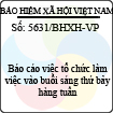 Công văn 5631/BHXH-VP