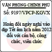 Công văn 9197/VPCP-KGVX