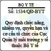 Quyết định 1534/2013/QĐ-BYT