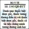 Quyết định 1545/2013/QĐ-BYT