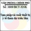 Công văn 3809/BCT-XNK