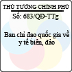 Quyết định 683/2013/QĐ-TTg