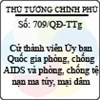 Quyết định 709/QĐ-TTg