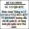 Quyết định 525/QĐ-BTC