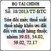 Thông tư 38/2013/TT-BTC