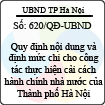 Quyết định 620/QĐ-UBND