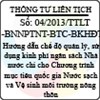 Thông tư liên tịch 04/2013/TTLT-BNNPTNT-BTC-BKHĐT