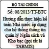 Thông tư 08/2013/TT-BTC