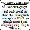 Công văn 149/VPCP-QHQT