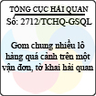 Công văn 2712/TCHQ-GSQL