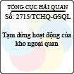 Công văn 2715/TCHQ-GSQL