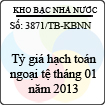 Thông báo 3871/TB-KBNN