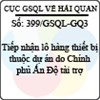 Công văn 399/GSQL-GQ3