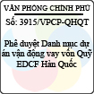 Công văn 3915/VPCP-QHQT