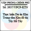 Công văn 3937/VPCP-KTN