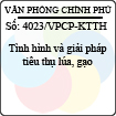 Công văn 4023/VPCP-KTTH