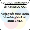 Công văn 424/GSQL-GQ1