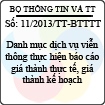 Thông tư 11/2013/TT-BTTTT