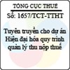 Công văn 1657/TCT-TTHT