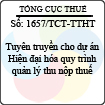 Công văn 1657/TCT-TTHT