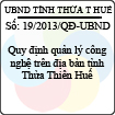 Quyết định 19/2013/QĐ-UBND