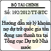 Thông tư 192/2012/TT-BTC