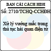 Công văn 2710/TCHQ-CCHĐH