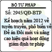 Quyết định 2945/QĐ-BTP