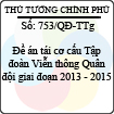 Quyết định 753/2013/QĐ-TTg