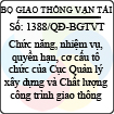 Quyết định 1388/2013/QĐ-BGTVT