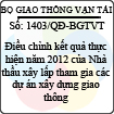 Quyết định 1403/2013/QĐ-BGTVT