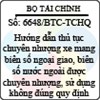 Công văn 6648/BTC-TCHQ