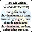 Công văn 6648/BTC-TCHQ