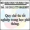 Thông tư 10/2012/TT-BGDĐT