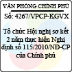 Công văn 4267/VPCP-KGVX