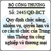 Quyết định 2445/QĐ-BCT