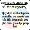 Quyết định 27/2013/QĐ-TTg