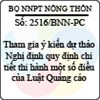 Công văn 2516/BNN-PC