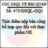 Công văn 475/2013/GSQL-GQ1