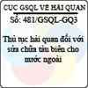 Công văn 481/2013/GSQL-GQ3