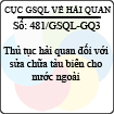 Công văn 481/2013/GSQL-GQ3