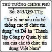 Quyết định 843/2013/QĐ-TTg