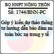 Công văn 1744/BNN-PC