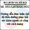 Công văn 1921/LĐTBXH-NCC